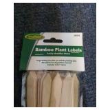 2 - Set of 40 12" Bamboo Plant Markers and 24 6" Bamboo Plant Labels