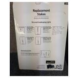 2 - 2 Sets of 4 Mainstays Replacement Stakes for Pathway Lights