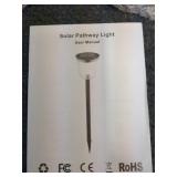 zz1 - Set of 4 New Solar Pathway Lights with User Manual