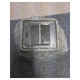 zz1 - Untested - CASALUX Solar Rock Spotlight with Rechargeable Battery