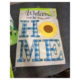 zz1 - Set of 6 Decorative Welcome Garden Flags with Vibrant Designs