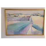 Acrylic on Board Artist Signed Farmscape by D Spielman