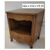 Kindel Mahogany French Provincial Nightstands, pair