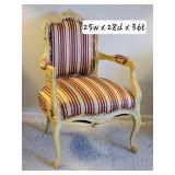 Butter Yellow French Bergere Armchair