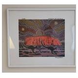 Aboriginal Artist Kangaroo Print by Danny Eastwood