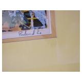 1960 MCM Dandelion Framed Print Signed Bednard