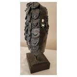MCM Brutalist Bronze Owl Sculpture