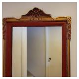 Elegant Imari Red with Gold Gilt Wall Mirror
