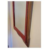 Elegant Imari Red with Gold Gilt Wall Mirror