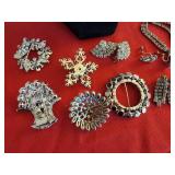 Sparkling Vintage Rhinestone Jewelry Collection ~ Necklace * Bracelet * Earrings * Pins