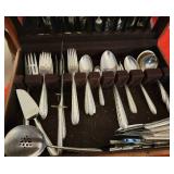 Sterling Silver Flatware Service ~ Silver Flutes Pattern * 2302 grams