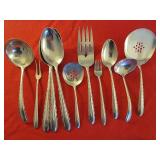 Sterling Silver Flatware Service ~ Silver Flutes Pattern * 2302 grams