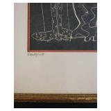 Mid Century Scratchboard Art ~ Monopriest by Sue Kehe