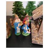 Italian Christmas Nativity Creche Display