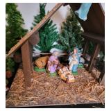 Italian Christmas Nativity Creche Display