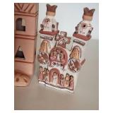 Mexican Terracotta Clay Church Collection