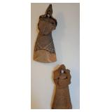 1978 Linda Holmes Signed Ceramic Pottery Wall Sculptures