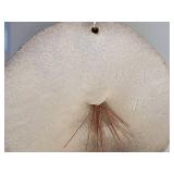 1971 Artist Signed Ceramic Pottery Flower Mind Wall Sculpture