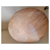 Mahogany Round Pedestal Side Table, as