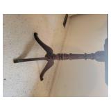 Mahogany Round Pedestal Side Table, as