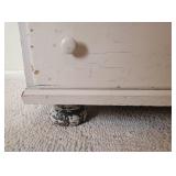 Primitive Folk Art Painted Pantry Cabinet