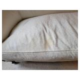 Elegant French Provincial Down Filled Carved Loveseat