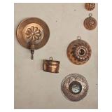 Folksy Collection of Copper Bake Molds