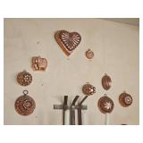 Folksy Collection of Copper Bake Molds
