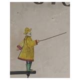Kinetic Rocking Fisherman Folk Art