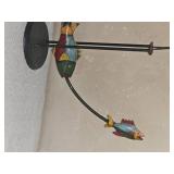 Kinetic Rocking Fisherman Folk Art