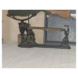 Folksy Home Décor Staging Pieces (Clock, candyscale, tray, angles trumpeter)