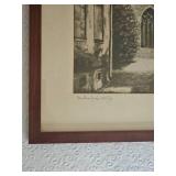 Vintage European Cathedral Lithograph