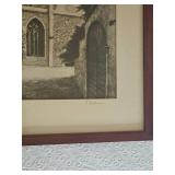 Vintage European Cathedral Lithograph