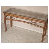 Palm Beach Regency Bamboo Console Table