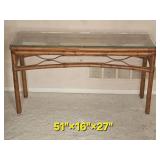 Palm Beach Regency Bamboo Console Table