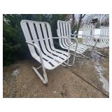 Retro Set of Four Patio Chairs