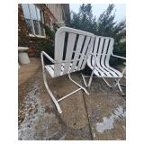 Retro Set of Four Patio Chairs