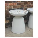 Charming White Garden Tables