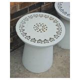 Charming White Garden Tables