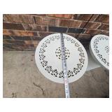 Charming White Garden Tables