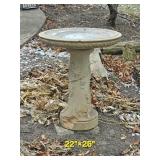 Grape Vine Relief Bird Bath