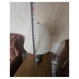 Embossed Metal Footed Vase Lamp