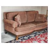 Contemporary Sofa with Fluted Frame Accents