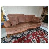 Contemporary Sofa with Fluted Frame Accents