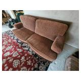 Contemporary Sofa with Fluted Frame Accents