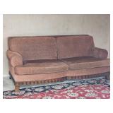 Contemporary Sofa with Fluted Frame Accents