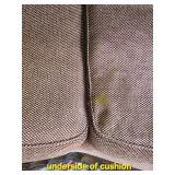 Contemporary Sofa with Fluted Frame Accents