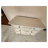 Shaker Style 3 Drawer Dresser with Adorned with Floral Design