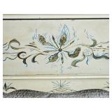 Shaker Style 3 Drawer Dresser with Adorned with Floral Design