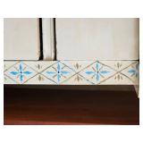 Shaker Style 3 Drawer Dresser with Adorned with Floral Design